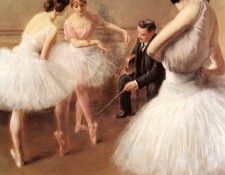Carrier Belleuse Pierre The Ballet Lesson.  Belleuse, 