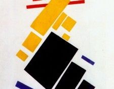 malevich airplane flying (suprematist painting) 1915. , 