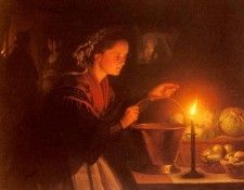 Schendel Petrus van A Market Scene By Candlelight. �������, ������ ���