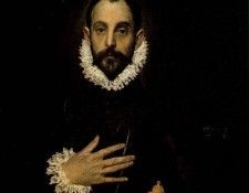 El Greco The Knight with His Hand on His Breast, 81x66 cm, P. , -