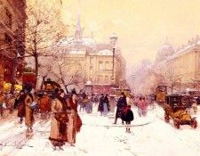 Galien Laloue Eugene La Place Saint Michel. ������, ������� Laloue