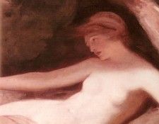 Romney George Reclining Female Nude. , 