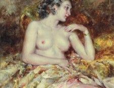 A Semi-nude in an Interior. ,  