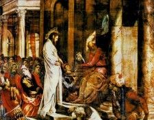 TINTORETTO CHRIST BEFORE PILATE, SALA DELLALBERGO, SCUOLA D. , 