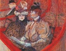 lautrec a box at the theater 1896-7. -,  