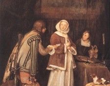 TERBORCH Gerard The Letter. Borch,  