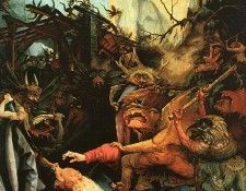 GRUNEWALD Isenheimaltaret St Antonii frestelser Musee dUnte. , 