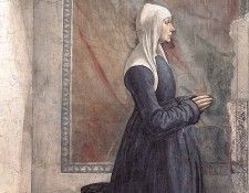 GHIRLANDAIO Domenico Portrait Of The Donor Nera Corsi Sassetti. ����������, ��������