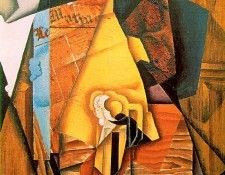 Gris A man in a cafe, 1914, 99x72 cm, Acquavella Galleries, . , 