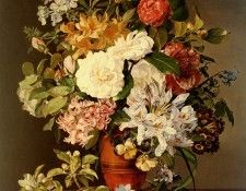Koudelka Schmerling Pauline Stilleben Mit Obst Und Blumen. ,  Schmerling