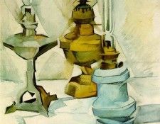 Gris Three lamps, 1910-11, 61.8x47.8 cm, Kunstmuseum Bern. , 