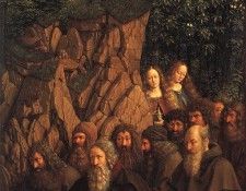Eyck Jan van The Ghent Altarpiece Adoration of the Lamb The Holy Hermits. ,  