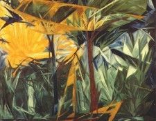 goncharova yellow and green forest 1913. ���������, �������