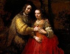 Rijn van Rembrandt The Jewish bride Sun. ,  