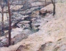 twachtman frozen brook c1893. Twachtmann, ���� �����