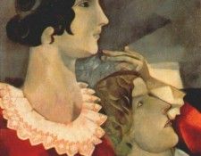 chagall lovers in grey 1916-17. �����, ����