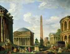 The Pantheon and other Monuments 1735. ,  