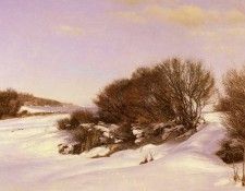 Bartholin La Cour Janus Andreas Winter Near The Lake. �������� ���� �� ��� Andreas