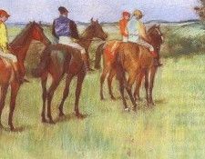 Degas Jockeys, pastel on paper, Hill-Stead Museum, Farmingto. , --