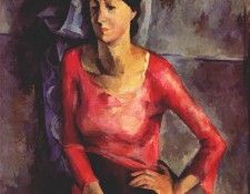 osmerkin ekaterina barkova (the artists wife) 1921. ���������, ���������