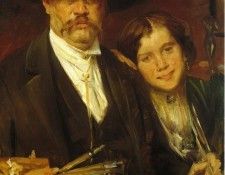 Corinth Lovis Self Portrait with Model. , 