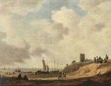 Goyen Jan van Seashore at Scheveningen. ,  