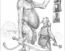 31 Daruma!  Keith Parkinson  SpellBound SketchBook Vol 1. ���������, ���