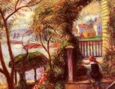 Glackens William J East Point Gloucester. Glackens, 