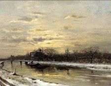 Apol Lodewijk Franciscus Hendrik Winterlandscape  Sun . ����, ��������