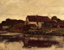 Weissenbruch Jan Hendrik A Farm On The Waterfront. Weissenbruch, �� �������