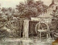 Hobbema Meyndert Watermill. , Meindert