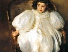 Sargent John Singer Expectancy aka Portrait of Frances Winifred Hill. ,  