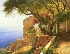 Aagaard Carl Frederic Pergola in Amalfi. Aagard,  