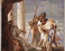 Tiepolo Villa Valmarana Aeneas Introducing Cupid Dressed as Ascanius to Dido. ,  