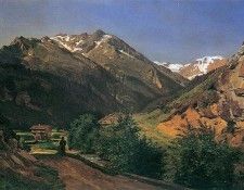 Der Rathausberg bei Wildbad Gastein 1837. ����������� ��������� �����