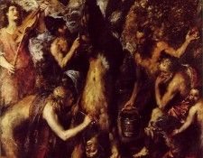 TIZIANO THE FLAYING OF MARSYAS STATE MUSEUM KROMERIZ.  ( )