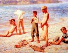 grainger boys bathing 1894. 