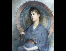 Woman with a Japanese Parasol. Bilinskika,  Bohdanowicz