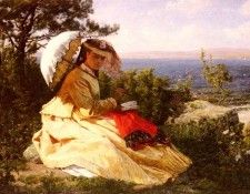 Breton Jules La Femme A L%20Ombrelle. ������, ����