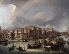 Canaletto The Grand Canal with the Rialto Bridge in the Background. Каналетто