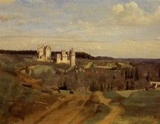 Corot View of Pierrefonds. ����, ���-������-������