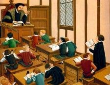 Ba 0003 Young Shakespear in Garmmar School DianeStanley sqs. , 