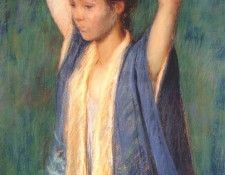 perry child in kimono (alice perry) 1898.  