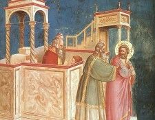 Giotto   Scrovegni   [01]   Expulsion of Joachim from the Temple. ������ �� �������