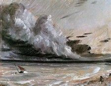 Constable John Coast scene with breaking cloud Sun. ��������� ����
