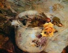 The Rose in Vase of Sassonia. Boldini, 