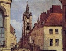 Corot The Belfry of Douai. , --