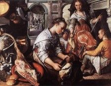 BEUCKELAER Joachim Christ In The House Of Martha And Mary. Beuckelaer 