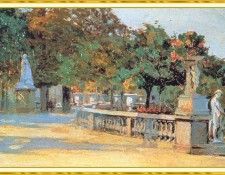 WatkinsSusan SculptureandBalustradeinaPark-We. , 