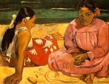 Femmes de Tahiti (Sur la plage) (Tahitian Women On the Beach) 1891. , 